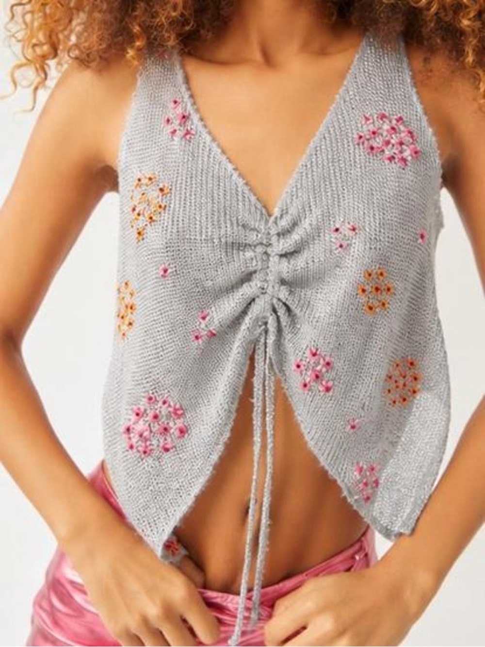 Tach Clothing NWOT Mali Hand Embroidered Top (Medium)